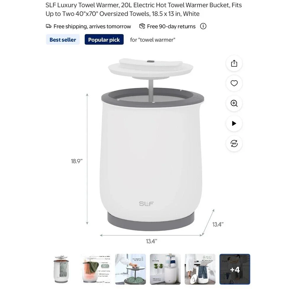 New! Luxury electric 20 liter towel warmer